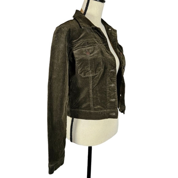 Edyson Dark Green Courdaroy Jacket, XS - Picture 2 of 11